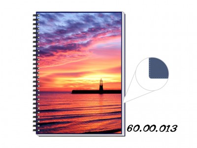 Caderno personalizado azul